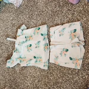 Girls Janie and Jack 2 piece floral